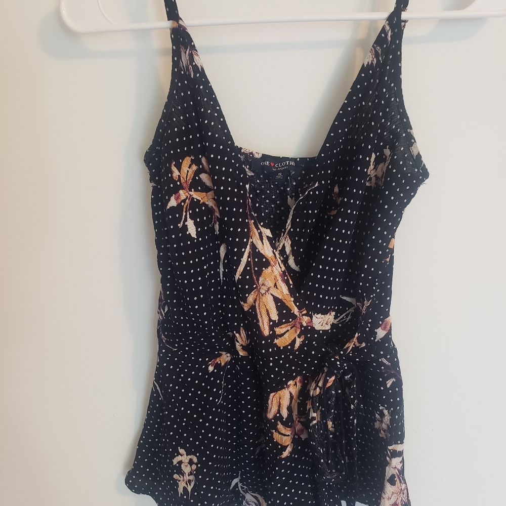 Wrap top new navy XS